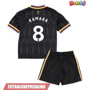 Lacne Dětský Futbalové dres Aston Villa Boubacar Kamara #8 2026-27 Krátky Rukáv - Preč (+ trenírky)